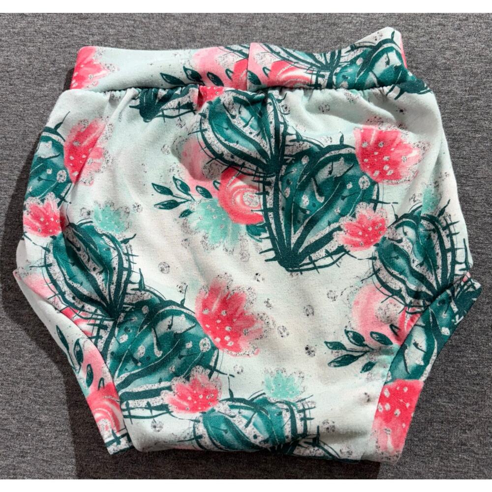 Jumping Julian | Baby Toddler Girls Blue Floral Shorts Bummies | 18 Month